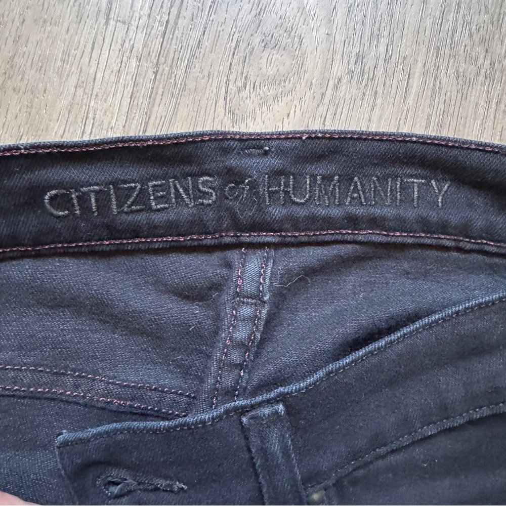 Citizens of Humanity Carlton Ankle Straight Black Jeans Sz 26 - Picture 8 of 13